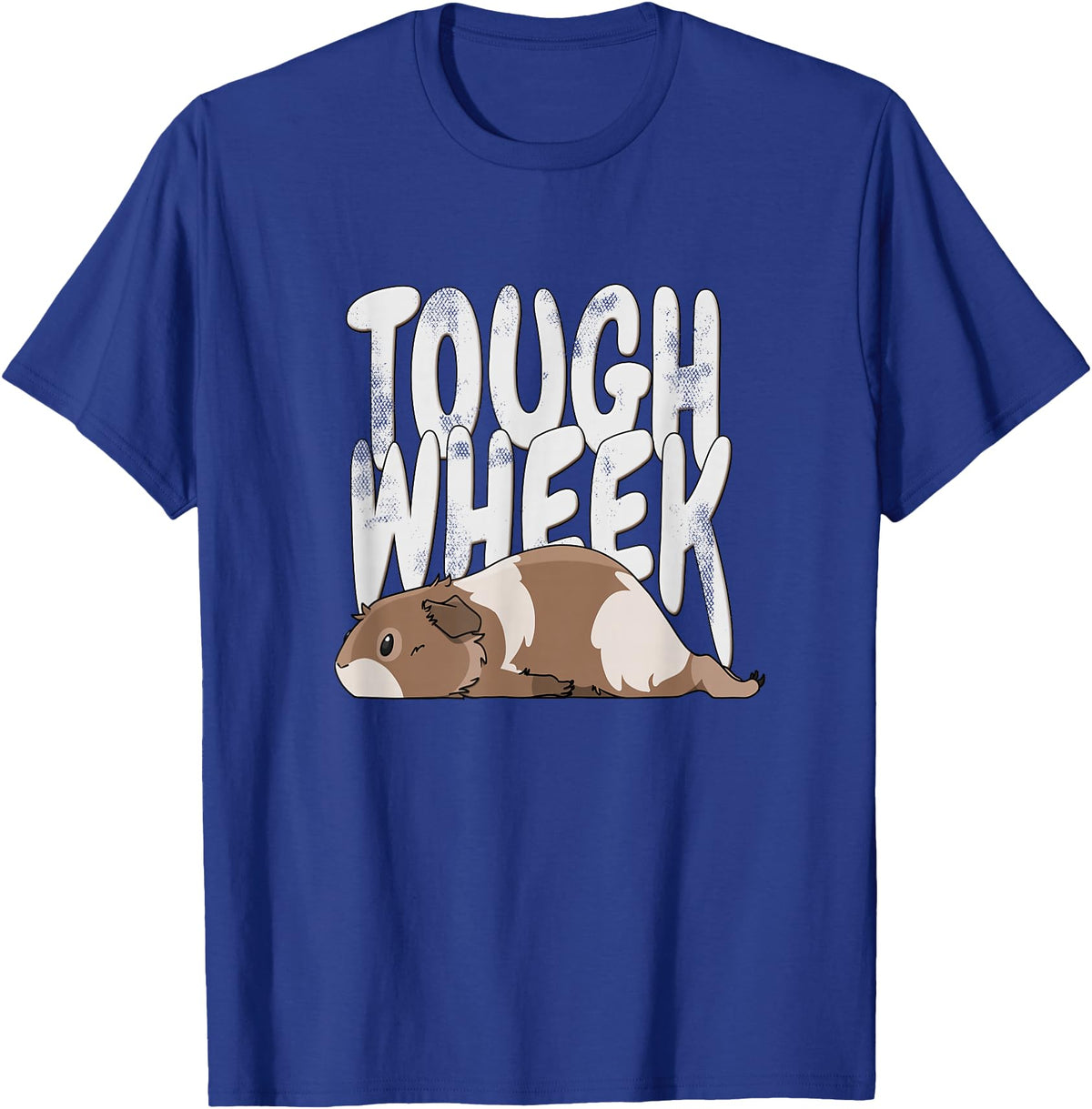 Picadilly Printables Guinea Pigs Guinea Pig Tough Wheek Brown & Cream Guinea Pig Pet T-Shirt - Royal Blue