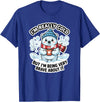 Polar Bear Brave But Cold Animal Humor Co Funny I'm Really Cold But Being Very Brave Polar Bear T-Shirt - Royal Blue