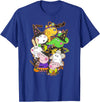 Peppa Pig Halloween Happy Costumes Group Shot T-Shirt - Royal Blue