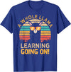 Students & Teachers Designs. A Whole Llama Learning Going on! Students and Teachers T-Shirt - Royal Blue