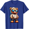 Rappers Aesthetic Urban Teddy Bear Graphic Hip Hop Teddy Bear Graphic Bears Cool Hip Hop Streetwear Colorful T-Shirt - Royal Blue
