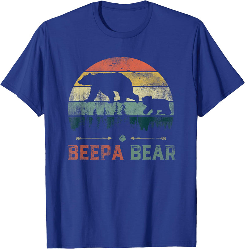 Beepa Bear Father's Day T-Shirt Vintage Beepa Bear Wildling Father's Day T-Shirt - Royal Blue