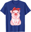 Nettes Schwein mit Kopftuch Komisch vio Cute Pig with Headscarf Funny T-Shirt - Royal Blue