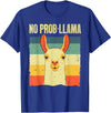 Funny Llama Gift Llama Lover Accessories & Stuff Cool Llama for Men Women No Prob Llama Alpaca Farming Animal T-Shirt - Royal Blue