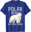 Funny Polar Bear Shirts Polar Bear is My Ghost Animal - Wildlife Lover Zookeeper T-Shirt - Royal Blue