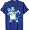 generic Funny Cartoon Korean Tiger for Youth Toddler Kids Boys Girls T-Shirt - Royal Blue
