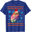 Water Bear Microbiologist Gifts Store Co. Water Bear With Santa Hat Microbiology Christmas Tardigrades T-Shirt - Royal Blue