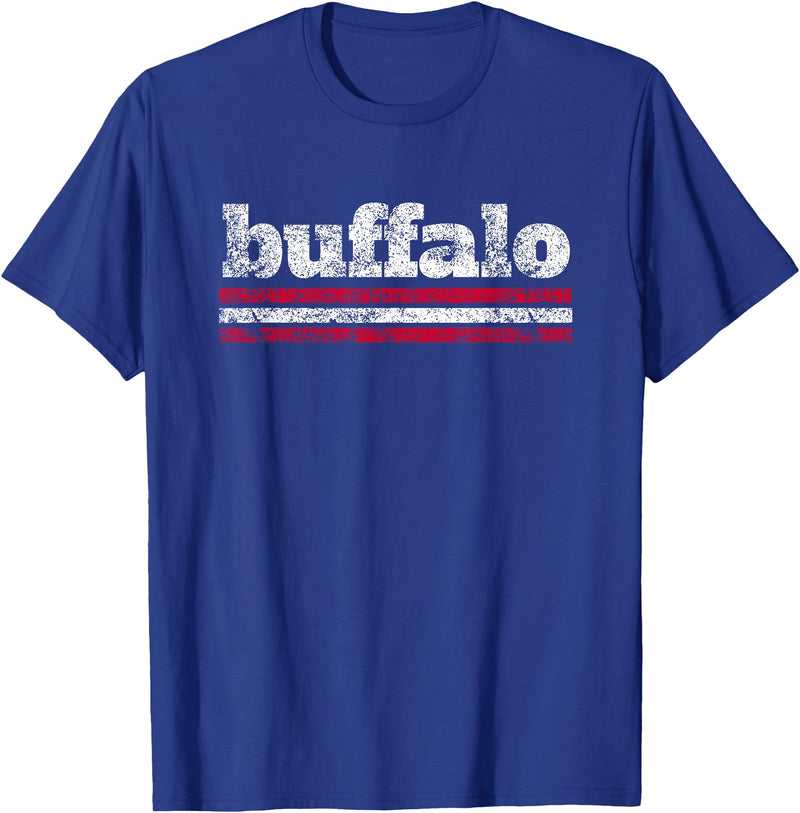 Buffalo Vibes Buffalo New York Vintage Weathered Throwback T-Shirt - As Pictured