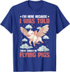 Flying Pigs FH I'm Here Because I Was Told There Would Be Flying Pigs_ ---- T-Shirt - Royal Blue