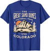 Great Sand Dunes National Park Colorado USA Retro Great Sand Dunes National Park Colorado Hike Outdoors Retro T-Shirt - Royal Blue