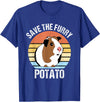 Vintage Guinea Pig Shirts and Gifts Save The Furry Potato Funny Guinea Pig T-Shirt - Royal Blue