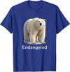 Endangered Animal Species Apparel Company Polar Bear Endangered Animal Species T-Shirt - Royal Blue