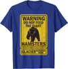 Montana Wildlife Nature Apparel Funny Glacier National Park Grizzly Brown Bear Souvenir Gift T-Shirt - Royal Blue