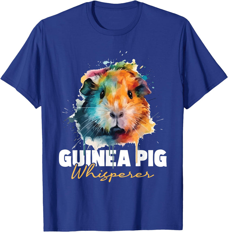 Funny Guinea Pig Shirts Guinea Pig Whisperer - Pet Owner Rodent Lover T-Shirt - Royal Blue