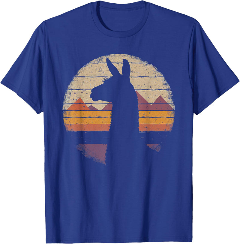 Llama Alpaca - Retro 70s 80s Graphic Vintage -2 Llama Alpaca - Retro 70s 80s Graphic Vintage Men Women Kids T-Shirt - Royal Blue