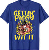 Funny Pig Roast BBQ Gifts Pork Rub Barbecue Lover Pig Roast Barbecue Getting Piggy Wit It BBQ T-Shirt - Royal Blue