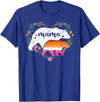 LGBT Lesbian Pride Shirts Mom Mama Bear for Moms LGBTQ Mama Bear Lesbian Pride Equal Rights Rainbow T-Shirt - Royal Blue