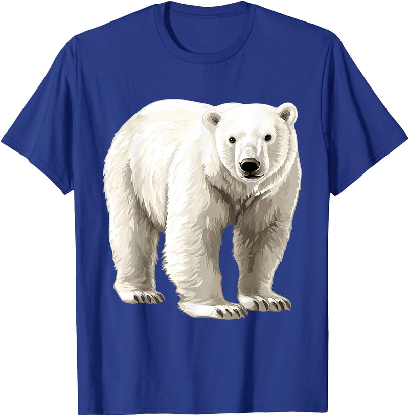 Polar bear for Men Women Design Polar Bear T-Shirt - Royal Blue