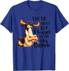 Funny Cattle Cow Farm Lovers Funny Cow You're About As Pleasant As An Itchy Butthole T-Shirt - Royal Blue