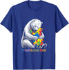 Autism Mama Mom Bear Support Autism Proud Autism Mom Bear Autism Awareness Month T-Shirt - Royal Blue