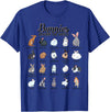 Rabbits in the World - Rabbit Breeds T-Shirt in Royal Blue