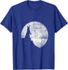 Pet Owner Gift Bunny Moon Rabbit T-Shirt in Royal Blue