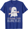 I Found This Humerus Ghost Halloween Costume Men Women T-Shirt - Royal Blue