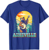 The Thrift Garage Asheville North Carolina Banjo Bear Vintage Nature T-Shirt - Royal Blue