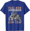 Farmer Apparel Real Men Smell Like Diesel And Cow Crap T-Shirt - Royal Blue