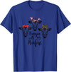 funny heifer tshirt Cute Women's Hanging With My Heifers Bandana T-Shirt T-Shirt - Royal Blue
