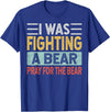 Broken Arms Legs Injury Get Well Soon Recovery Funny Accident Humor Get Well Soon - I Was Fighting A Bear T-Shirt - Royal Blue