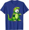 Scary Polar Bear Dinosaur Halloween Lazy Costume Polar Bear Wearing Dinosaur Costume Halloween Cosplay T-Rex T-Shirt - Royal Blue