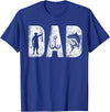 Fishing Gifts for Dad Birthday Fisherman Fishing Dad Classic Bold Font Father's Day Fish Daddy T-Shirt - Royal Blue