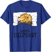 Sleeping & Napping Shirt Gifts For Nap Lovers Favorite Sleepshirt Lion, Napping Lion Pajama T-Shirt - Royal Blue