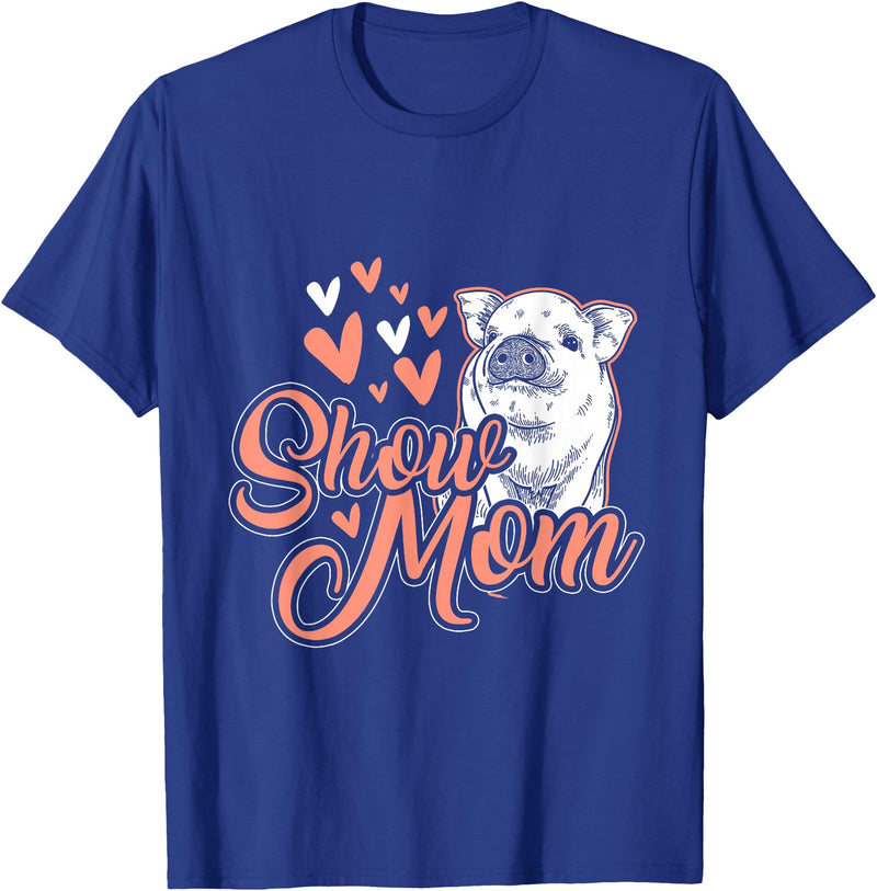 Animal Tees & Gift Idea Show Mother Pigs T-Shirt - Royal Blue
