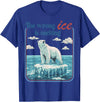 Funny Outfit Men Women 2026 The Wrong ICE is Melting Funny Polar Bear Abolish ICE T-Shirt - Royal Blue