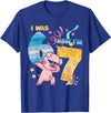 Funny 7th Birthday 6-7 Meme Pig Shir-t Kids Gift I was 6 Now I'm 7 Funny 67 Birthday Kids Boys Dabbing Pig T-Shirt - Royal Blue