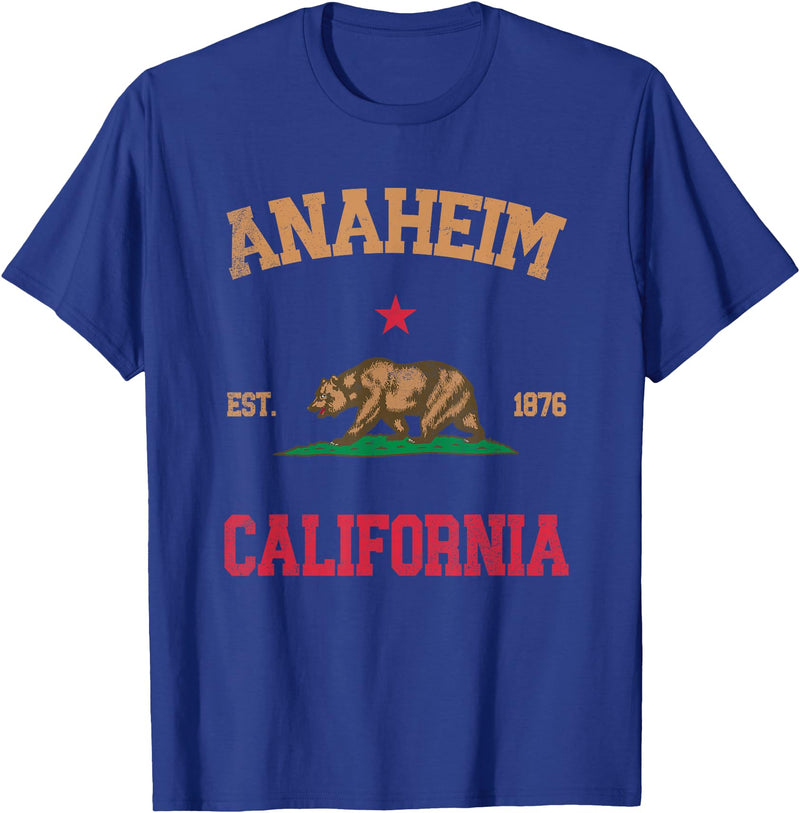 Anaheim California CA Designs Anaheim California T-Shirt - Royal Blue