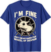 I’m fine, just on my hamster wheel of despair T-Shirt - Royal Blue