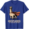 Vintage Llama Adventures | Funny Animal Gifts Superhero Llama Alpaca Lover Retro 80s 90s Vintage Men Women T-Shirt - Royal Blue