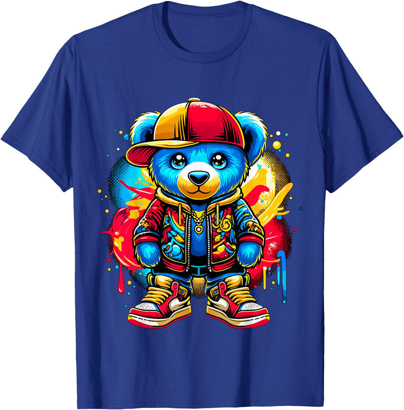 Magical Hip Hop Music lover Gifts Hip Hop Teddy Bear Cool T-Shirt - Royal Blue