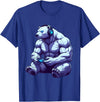 Funny Graphic Gamers tee Polar Bear Funny Video Games Polar Bear T-Shirt T-Shirt - Royal Blue