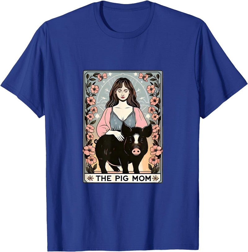 Board, Barrel and Home Pig mom mini pig potbelly pig tarot farm T-Shirt - Royal Blue