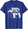 Mens Beepa Bear T-Shirt Father's Day Tee T-Shirt - Royal Blue