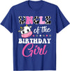 Cow Lover Birthday Men Women Kids Shirts & Gifts Uncle Of The Birthday Girl Family Matching Shirt Farm Cow T-Shirt - Royal