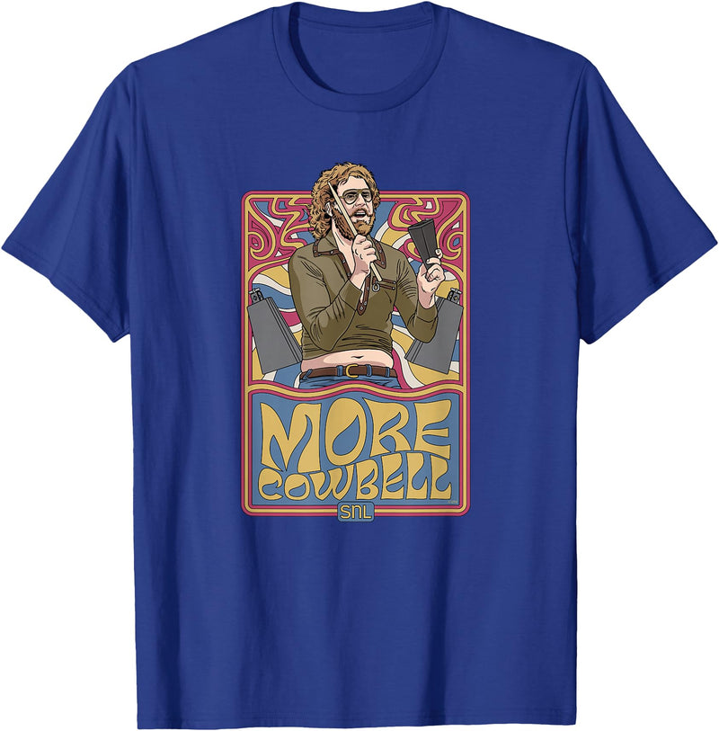 Saturday Night Live SNL More Cowbell Gene Frenkle T-Shirt - Royal Blue