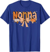 Pumpkin Fall Leopard Happy Thanksgiving Mat Nonna Pumpkin Fall Coquette Bow Thanksgiving Mom Women T-Shirt - Royal Blue