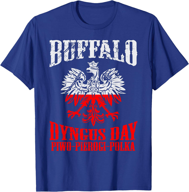 polish buffalo Dyngus Day Buffalo T-Shirt - Royal Blue