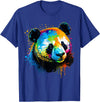 Cute Panda Lovers Kawaii Asian Bears Gifts DAIMMER Watercolor Panda T-Shirt - Royal Blue