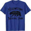 Yellowstone National Park Wyoming USA Outdoor Yellowstone National Park Bear Nature Hike Outdoors Vintage T-Shirt - Royal Blue